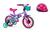 Bicicleta Infantíl Aro 12 Cecizinha Caloi Nathor + Capacete Roxo, Rosa, Verde