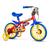 Bicicleta Infantil Aro 12 com Rodinhas Fireman - Nathor Vermelho, Azul, Amarelo