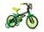 Bicicleta Infantil Aro 12 Criança Rodinhas Unissex Nathor Preto, Verde