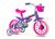Bicicleta Infantil Aro 12 Criança Rodinhas Unissex Nathor Rosa, Violeta