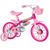 Bicicleta Infantil Aro 12 Freio Tambor 1 Marcha Cestinha Nathor Rosa