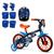 Bicicleta Infantil Aro 12 + Kit proteção para crianças Bicicleta patins Power rex 2023