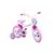 Bicicleta Infantil Aro 12 Magic Rain Bow Styll Baby Rosa e Branco