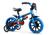 Bicicleta Infantil  Aro 12 Menino Veloz - Selim Pu - Nathor Azul