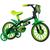 Bicicleta Infantil Aro 12 Nathor Cairu Black 12 com Rodinhas Laterais Preto, Verde