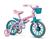 Bicicleta Infantil Aro 12 Nathor Charm - Rosa com Rosa