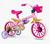 Bicicleta Infantíl Aro 12 Princesas Nathor - a Partir de 3 Anos com Rodinhas Rosa
