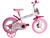 Bicicleta Infantil Aro 12 Styll Kids Magic Rainbow Rosa, Branco