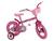 Bicicleta Infantil Aro 12 Track & Bikes Arco Íris Rosa com Rodinhas Rosa