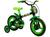 Bicicleta Infantil Aro 12 Track & Bikes Arco Íris Verde com Rodinhas Verde