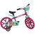 Bicicleta Infantil Aro 14 Bandeirante 3046 Sweet Game Com Cestinha E Rodinhas Rosa