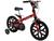 Bicicleta Infantil Aro 16 Bandeirantes Power Game Preto, Vermelho