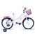 Bicicleta Infantil Aro 16 Com Cestinha e Rodinhas Branco, Rosa