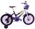 Bicicleta Infantil Aro 16 Feminina Boneca Princesa Menina Violeta