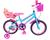 Bicicleta Aro 24 Feminina V-break Idade 9 A 14 Anos Azul