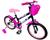 Bicicleta Infantil Aro 16 Feminina - Wolf Bike Preto