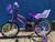 Bicicleta Infantil Aro 16 Gy Bike Com Cestinha e Bagageiro de Boneca Roxo