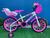 Bicicleta Infantil Aro 16 Gy Bike Com Cestinha e Bagageiro de Boneca Branco, Rosa