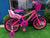 Bicicleta Infantil Aro 16 Gy Bike Com Cestinha e Bagageiro de Boneca Rosa