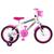 Bicicleta Infantil Aro 16 Kls Girl  Roda Alumínio Branco, Pink