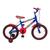 Bicicleta Infantil Aro 16 Kls Heroes Roda Alumínio Azul, Vermelho