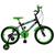 Bicicleta Infantil Aro 16 Kls K10 Roda Alumínio Preto, Verde