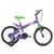 Bicicleta infantil aro 16 ludi houston Roxo, Verde