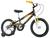 Bicicleta Infantil Aro 16 Track & Bikes Track Boy Preto e Amarelo com Rodinhas Freio V-Brake Preto, Amarelo