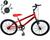 Bicicleta Infantil Aro 20 5 a 8 anos + Rodinha Lateral  - WOLF BIKE Vermelho