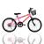 Bicicleta Infantil Aro 20 Athor Charmy S/M Criança C/ Cesto Rosa