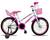 Bicicleta Infantil Aro 20 bicicleta de Feminina menina  com Cadeirinha de Boneca e rodinha Branco