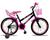 Bicicleta Infantil Aro 20 bicicleta de Feminina menina  com Cadeirinha de Boneca e rodinha Preto
