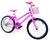 Bicicleta Infantil Aro 20 Feminina Com Cestinha + Rodinha Lateral  - WOLF BIKE Azul
