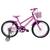 Bicicleta Infantil Aro 20 Feminina - Route Bike - Aro Aero Horus - Cestinha - Rodinha Lateral Rosa Rosa