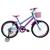 Bicicleta Infantil Aro 20 Feminina - Route Bike - Aro Aero Horus - Cestinha - Rodinha Lateral Azul, Celeste