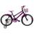 Bicicleta Infantil Aro 20 Feminina - Route Bike - Aro Aero Horus - Cestinha - Rodinha Lateral Preto