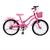 Bicicleta Infantil Aro 20 Menina Freio V Brake Aro Aero Lubrificada E Revisada Com Cestinha Rosa chiclete