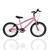 Bicicleta Infantil Aro 20 Mtb Kami Fadas Criança 6 a 10 Anos Rosa