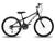Bicicleta Infantil Aro 24 Alumínio KOG Masculina 18v Shimano Preto, Branco