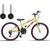 Bicicleta Infantil Aro 24 Com Rodinhas 18 Marchas Amarelo