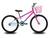 Bicicleta Infantil Aro 24 KOG Feminina com Cestinha Azul degrade, Rosa