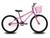 Bicicleta Infantil Aro 24 KOG Feminina com Cestinha Pink, Branco