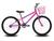 Bicicleta Infantil Aro 24 KOG Feminina com Cestinha Pink, Azul, Rosa