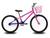 Bicicleta Infantil Aro 24 KOG Feminina com Cestinha Violeta degrade, Rosa