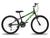 Bicicleta Infantil Aro 24 KOG Masculina 18V Shimano Preto, Verde