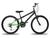 Bicicleta Infantil Aro 24 KOG Masculina 18V Shimano Verde degrade, Preto