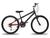 Bicicleta Infantil Aro 24 KOG Masculina 18V Shimano Vermelho cereja degrade, Preto