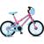 Bicicleta Infantil Aurora Fest Colli Aro 16 Com Freios V-Brake Rodas de Apoio e Cestinha Azul champanhe, Rosa