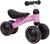 Bicicleta Infantil Bebê Equilíbrio 4 Rodas Sem Pedal Buba Rosa