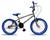 Bicicleta Infantil Cross Cromada Bmx Aro 20 Aero Power Bike Azul